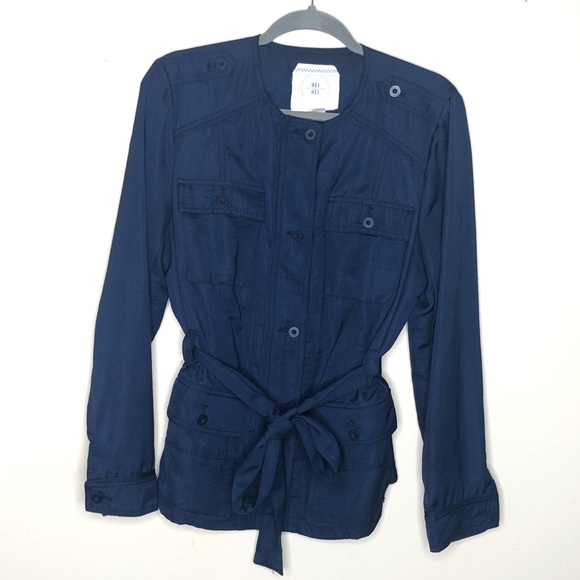 ANTHROPOLOGIE Hei Hei Silky Belted Anorak Jacket - Picture 2 of 7